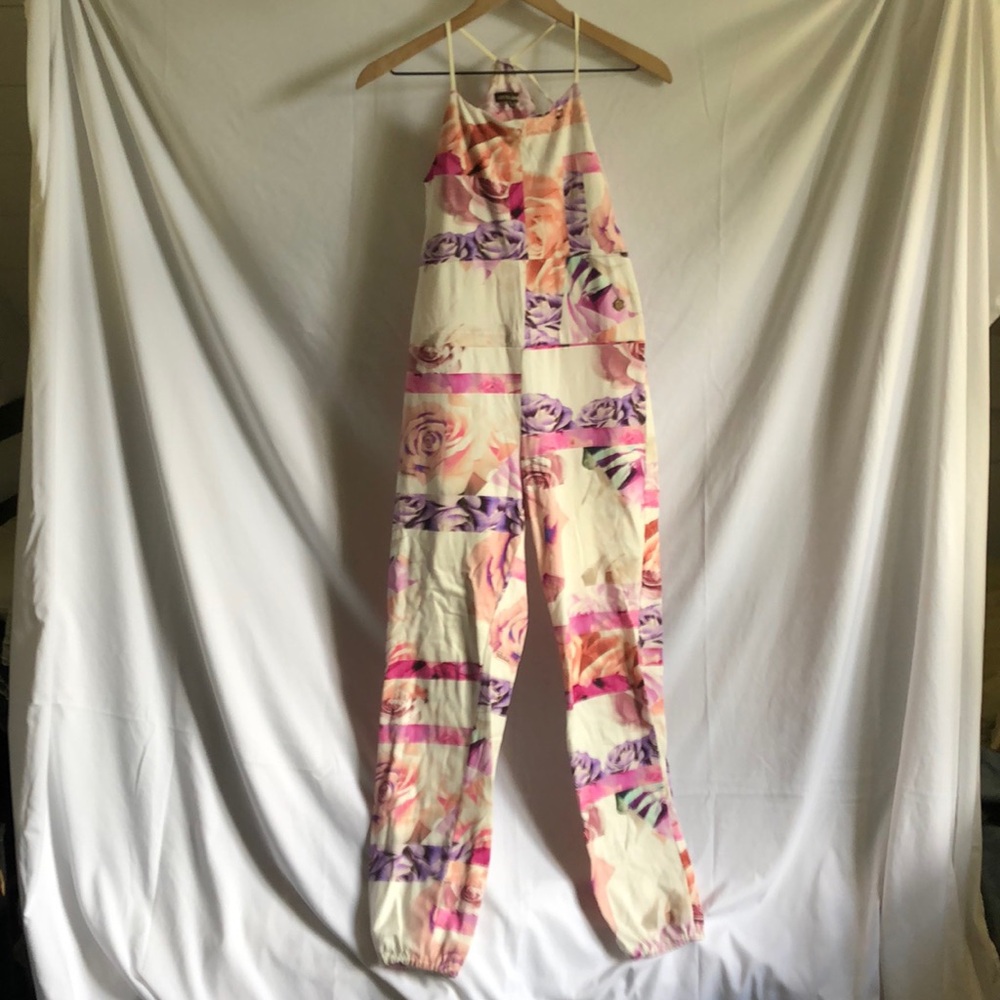 Roberto Cavalli floral jumpsuit.